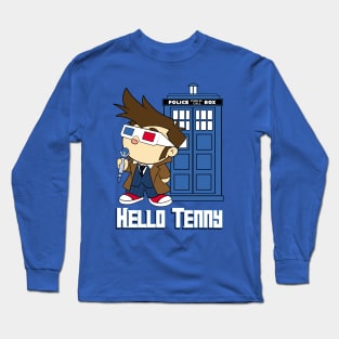 Hello Tenny (smaller art) Long Sleeve T-Shirt